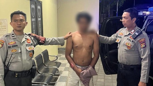 Pria berinisial RJ asal Kecamatan Lingsar, Lombok Barat, diamankan ke Polresta Mataram karena diduga melakukan percobaan pemerkosaan terhadap adik iparnya. (Istimewa)