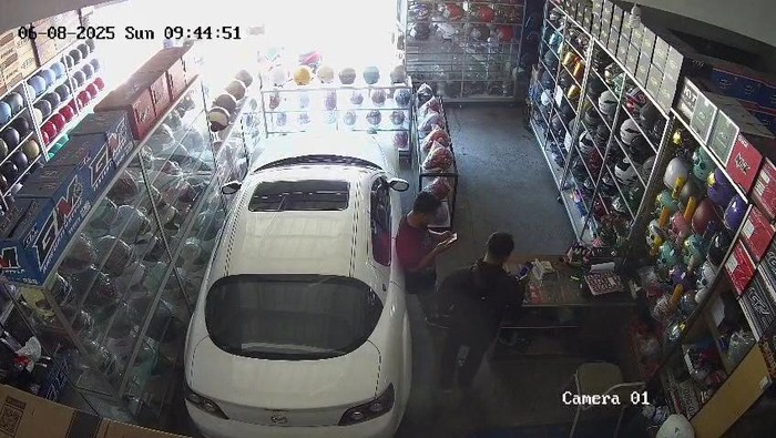 Tangkapan layar aksi pelaku.