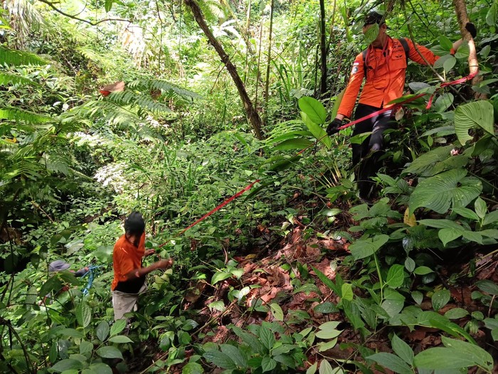 Tim SAR gabungan melanjutkan pencarian pria bernama Ayom (60) yang hilang di Gunung Salak, Bogor, Jawa Barat (Jabar). (dok Kantor SAR Jakarta)