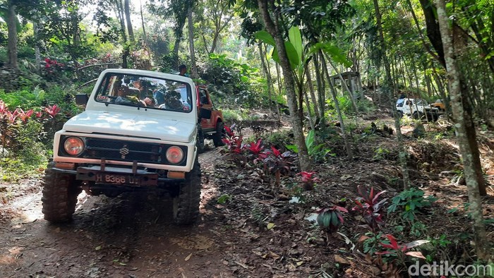 Jip siap mengantar wisatawan menyusuri Pegunungan Muria, Kudus, Selasa (24/6/2025).