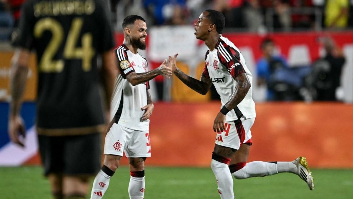 Pemain Flamengo di Piala Dunia Antarklub 2025. Foto: AFP/PATRICIA DE MELO MOREIRA