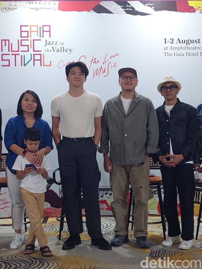Gaia Music Fest 2025 Sip Digelar Para pengisi acara Gaia Music Fest 2025 saat ditemui di Jakarta Selatan, Rabu (25/6/2025).