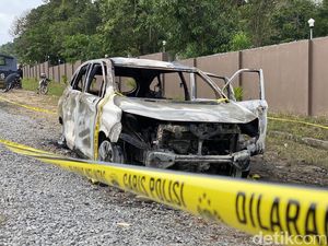 Sebelum Tewas Terbakar, Diki Bawa Mobilnya Keluar Masuk SPBU