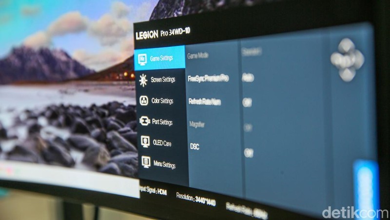 Monitor Lenovo Legion PRO 34WD-10 dengan layar lengkung adalah monitor gaming dengan kualitas gambar yang bagus sebagai bagian dari ekosistem perangkat Lenovo.