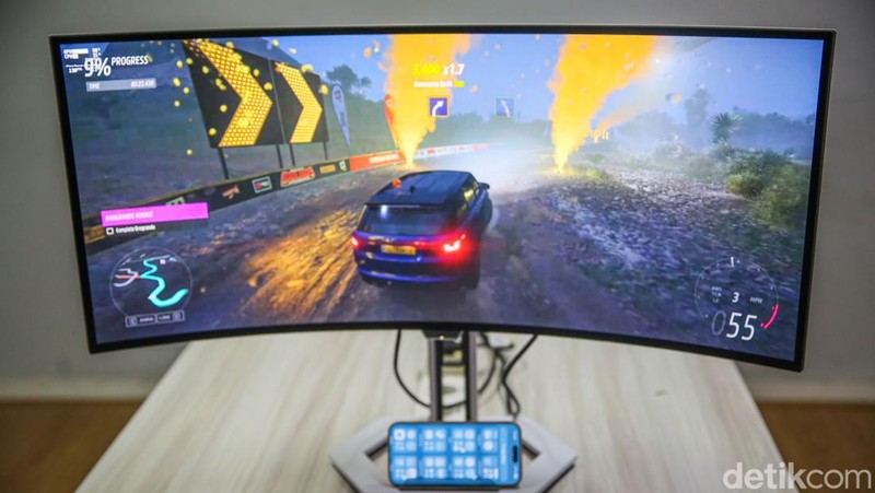 Monitor Lenovo Legion PRO 34WD-10 dengan layar lengkung adalah monitor gaming dengan kualitas gambar yang bagus sebagai bagian dari ekosistem perangkat Lenovo.