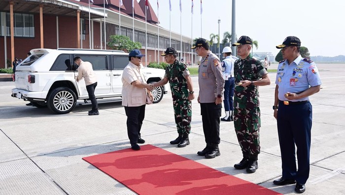 Prabowo bertolak ke Bali dari Lanud Halim Perdanakusuma.