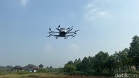 Ehang 216 S telah mendapat sertifikasi untuk mengangkut penumpang pertama di dunia. Sertifikat Tipe itu dikeluarkan secara resmi oleh Administrasi Penerbangan Sipil Tiongkok (Civil Aviation Administration of China/ CAAC). Foto: Ridwan Arifin