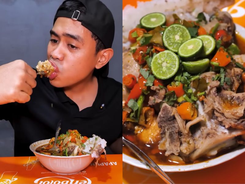 Tanboy Kun mukbang bakso pedas