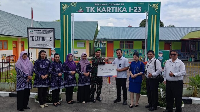 TK Kartika Yonzipur 1 Dhira Dharma direnovasi melalui program TJSL BRI (Foto: Istimewa)