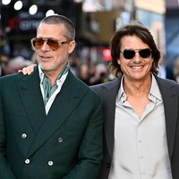 Keduanya bertemu di pemutaran perdana ‘F1: The Movie’, film balap terbaru yang dibintangi Brad Pitt, di Cineworld Leicester Square, London, Inggris pada Senin (23/6/2025). Foto: Gareth Cattermole/Getty Images/Gareth Cattermole