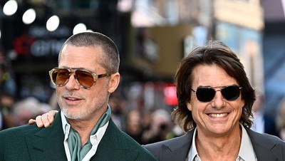 7 Potret Brad Pitt dan Tom Cruise Reuni di Red Carpet Setelah 24 Tahun