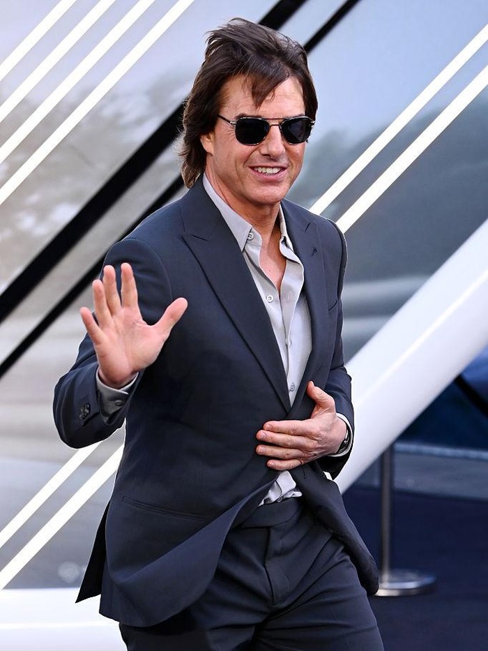 Tom Cruise menghadiri Pemutaran Perdana Eropa F1: The Movie di Cineworld Leicester Square pada 23 Juni 2025 di London, Inggris.