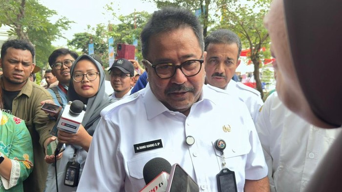 Wagub DKI Jakarta Rano Karno di CIBIS Park, TB Simatupang, Jakarta Selatan, Rabu (25/6/2025).
