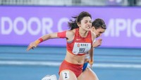 Wu Yanni pecahkan rekor nasional pada ajang Kejuaraan Dunia, World Athletics Championships di Nanjing. Wu catatan waktu 8,01 detik, hanya terpaut 0,01 detik di belakang pelari peringkat kedua Ackera Nugent dari Jamaika (Instagram/wuyanni_jennie)