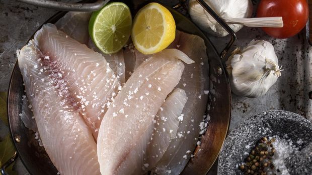 Ikan Mujair Raw Tilapia Fillet with Ingredients