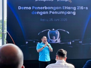 Bamsoet Apresiasi Kesuksesan Uji Terbang Perdana EHang dengan Penumpang