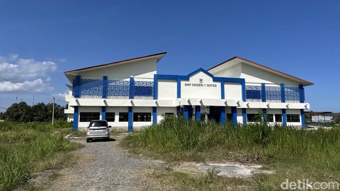 Kondisi gedung baru SMP N 1 Wates, Kulon Progo, Kamis (26/6/2025)
