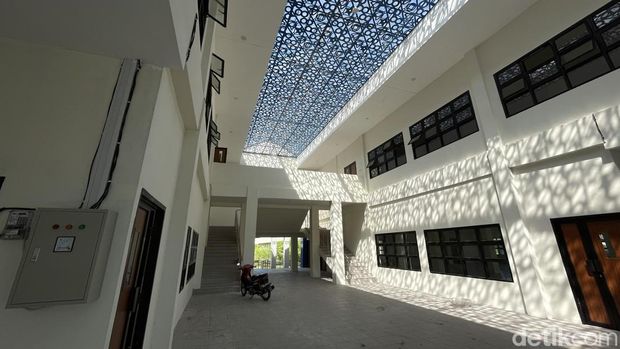 Kondisi gedung baru SMP N 1 Wates, Kulon Progo, Kamis (26/6/2025)