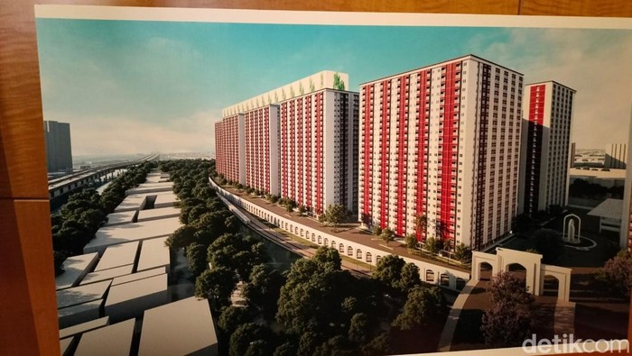 Mockup desain apartemen yang didanai Qatar di RI/Sekar Aqillah Indraswari Mockup desain apartemen yang didanai Qatar di RI