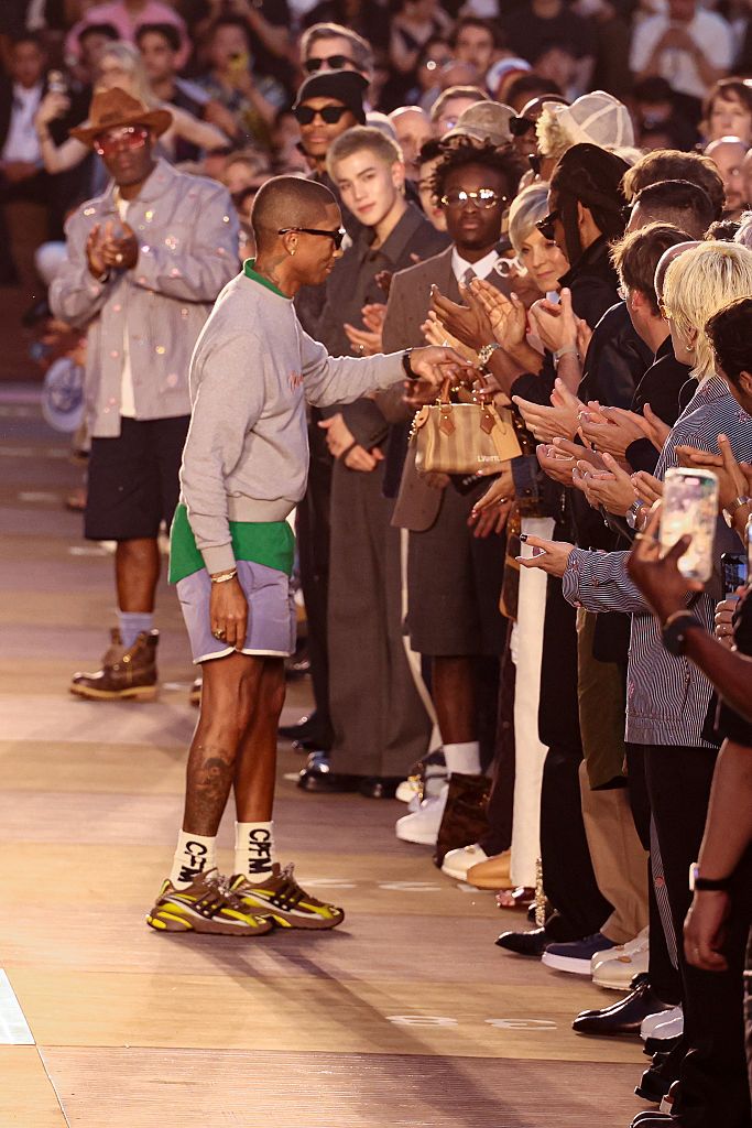 PARIS, FRANCE - JUNE 24: (EDITORIAL USE ONLY - For Non-Editorial use please seek approval from Fashion House) (L-R) Jay-Z and Beyonce attend the Louis Vuitton Menswear Spring/Summer 2026 show as part of Paris Fashion Week on June 24, 2025 in Paris, France. (Photo by Lyvans Boolaky/Getty Images)