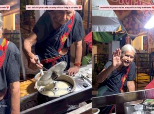 Keren! Nenek Veteran Berusia 80 Tahun Masih Gesit Jualan
