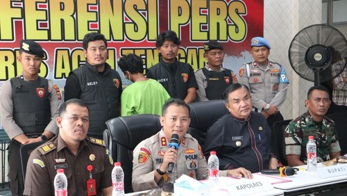 Pembunuh 5 Warga Aceh Tenggara Ditangkap. (Foto: dok Polres Aceh Tenggara).