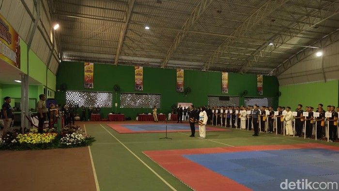 Puluhan kontingen atlet beladiri kepolisian se-Jatim bertanding di Kapolda Cup 2025