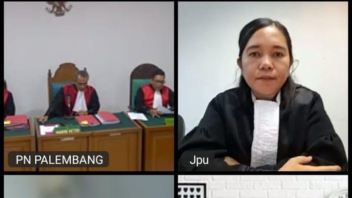 Sidang tuntutan kasus pembunuhan adik ipar di Palembang.