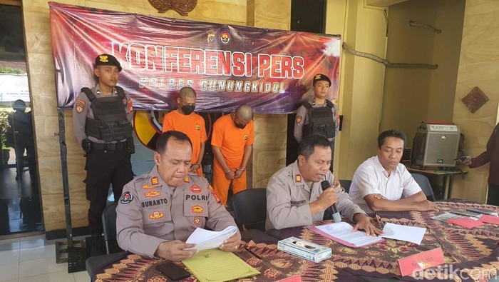 Dua pelaku pencurian kambing PE di Patuk, Gunungkidul karena ketagihan main judi online, Kamis (26/6/2025).