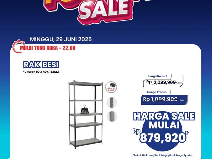 Transmart Full Day Sale-Rak Besi
