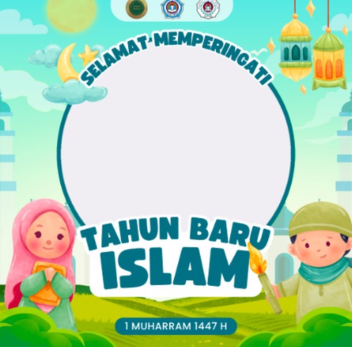 Twibbon Animasi Kartun Tahun Baru Islam 2025