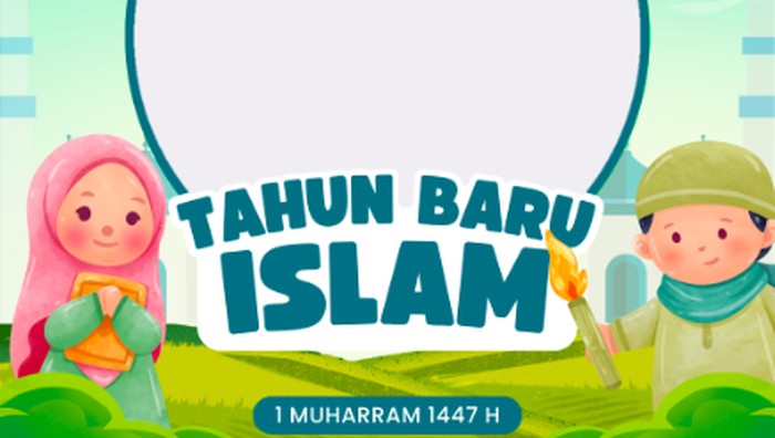 Twibbon Animasi Kartun Tahun Baru Islam 2025
