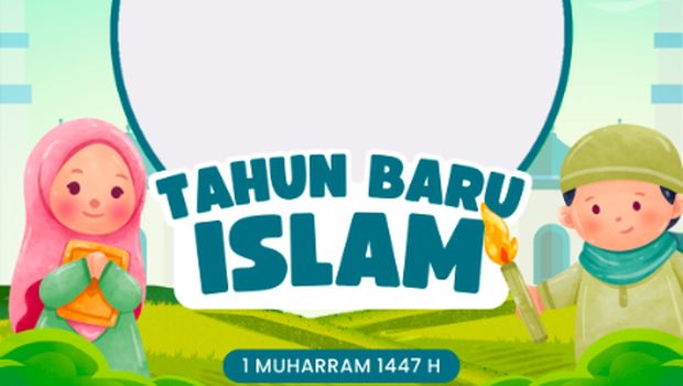 Twibbon Animasi Kartun Tahun Baru Islam 2025