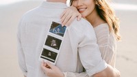 Melalui Instagramnya, bintang film Danur tersebut memperlihatkan foto hasil USG. Netizen ramai memberi ucapan selamat di kolom komentar. Foto: Instagram @aline_adita