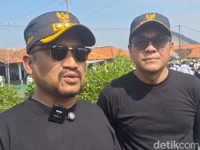 Bupati Pemalang, Anom Widiyantoro di Desa Blendung, Kecamatan Ulujami, Pemalang, Jumat (27/6/2025).