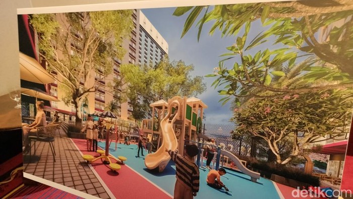 Foto mockup desain apartemen garapan Qatar di RI/Sekar Aqillah Indraswari Foto mockup desain apartemen garapan Qatar di RI