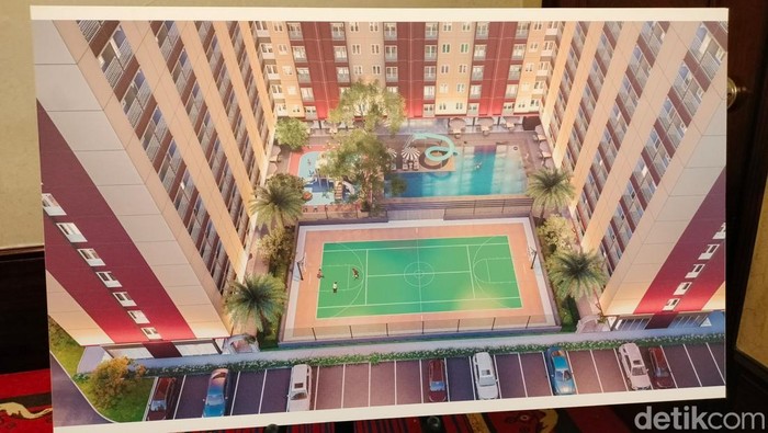 Foto mockup desain apartemen garapan Qatar di RI/Sekar Aqillah Indraswari Foto mockup desain apartemen garapan Qatar di RI