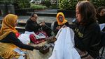 Kota Lama Semarang Semarak, Puluhan Warga Ikut Gerakan Belajar Membatik