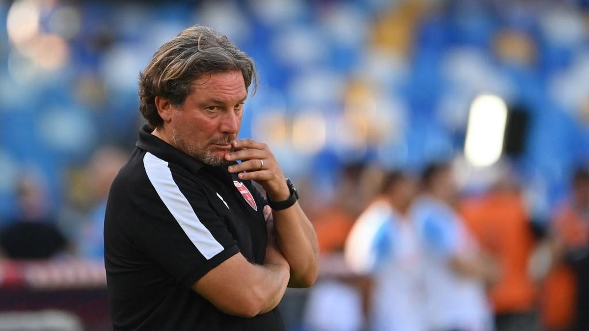 Giovanni Stroppa jadi pelatih baru Jay Idzes dkk. di Venezia (AFP/ALBERTO PIZZOLI)