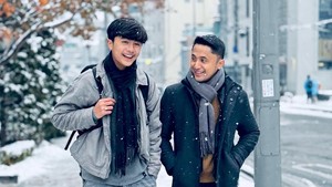 Cowok kelahiran 13 Februari 2009 itu kini punya postur badan yang lebih tinggi dari Hengky Kurniawan. Foto: Instagram@hengkykurniawan