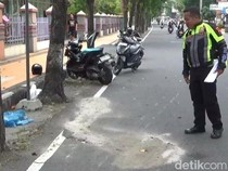 Pemotor Tewas Usai Tabrak Pohon di Jalan Merbabu Klaten