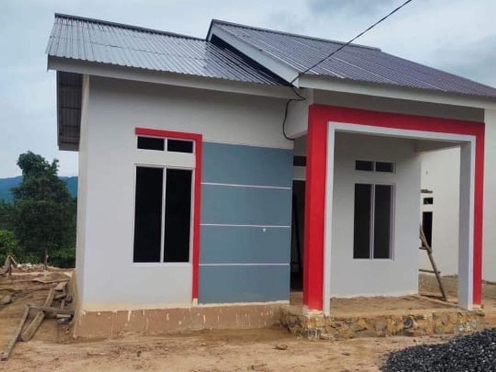 Penampakan rumah di Perumahan Golden Mandiri Stagen