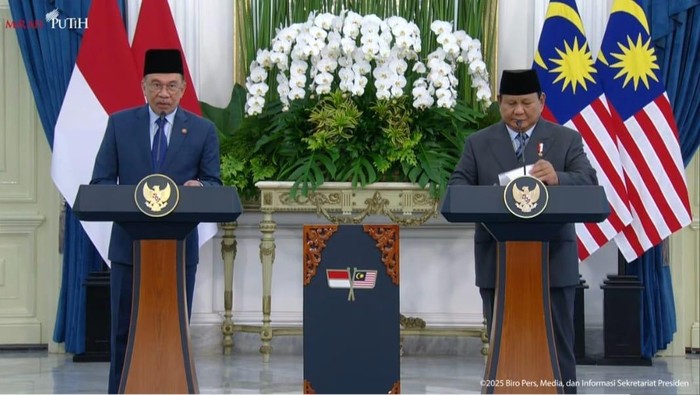 Prabowo bertemu Anwar Ibrahim di Istana Merdeka (Youtube Sekretariat Presiden)