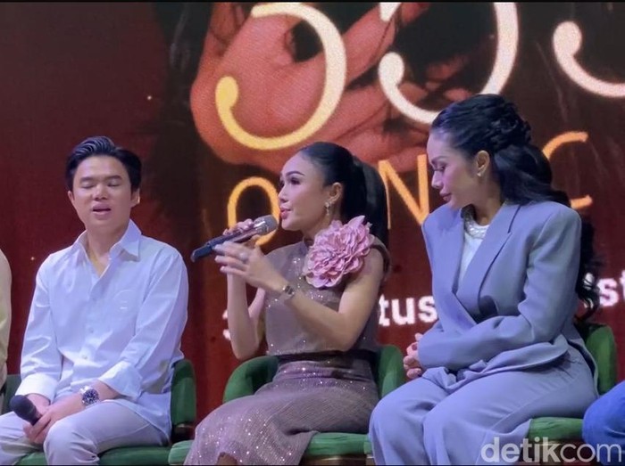 Konferensi pers konser 3553 Yuni Shara digelar di kawasan Senayan, Jakarta, Kamis (26/6/2025).
