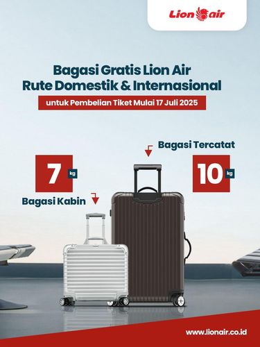 Aturan Bagasi Lion Air per 17 Juli 2025.