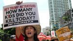 Bangkok Memerah, Ribuan Pendukung Pheu Thai Bela Paetongtarn