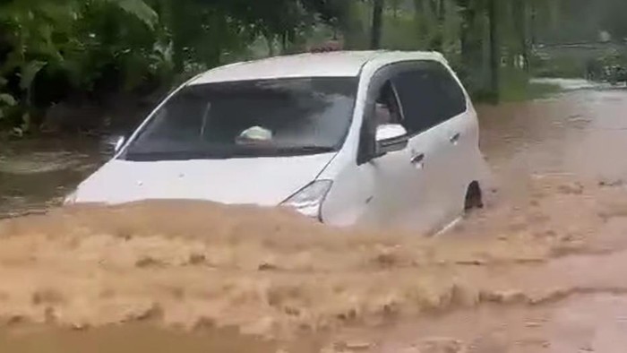 Banjir yang sempat menggenangi wilayah Trenggalek