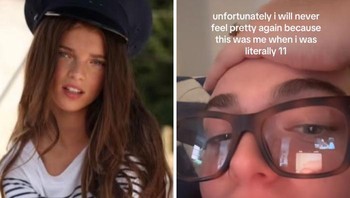 Foto anak kecil itu adalah dirinya usia 11 tahun. Foto: bentleymescall.2 via Bored Panda