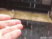 Heboh Hujan Es Terjadi di Depok