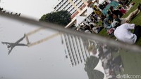Lapangan Banteng yang berada di jantung Jakarta menjadi destinasi wisata favorit dalam kota selama libur panjang ini.